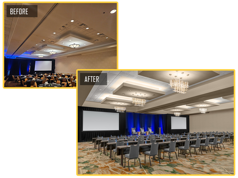 Ballroom Ceiling and Lighting Renovation